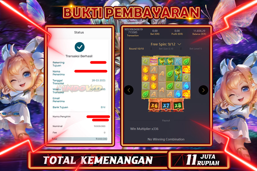 INDOWD JACKPOT SLOT MYSTICAL SPIRITS Rp11.000.000,- LUNAS