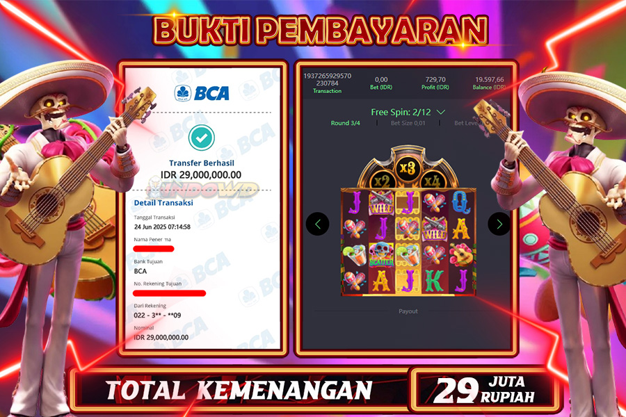 INDOWD JACKPOT SLOT WILD BANDITO Rp29.000.000,- LUNAS