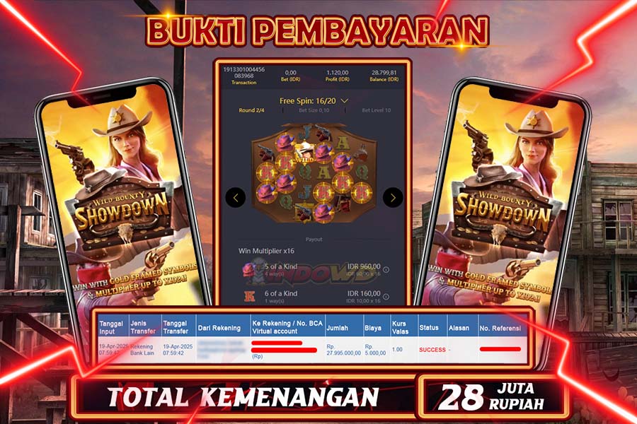 INDOWD JACKPOT SLOT WILD BOUNTY Rp28.000.000,- LUNAS