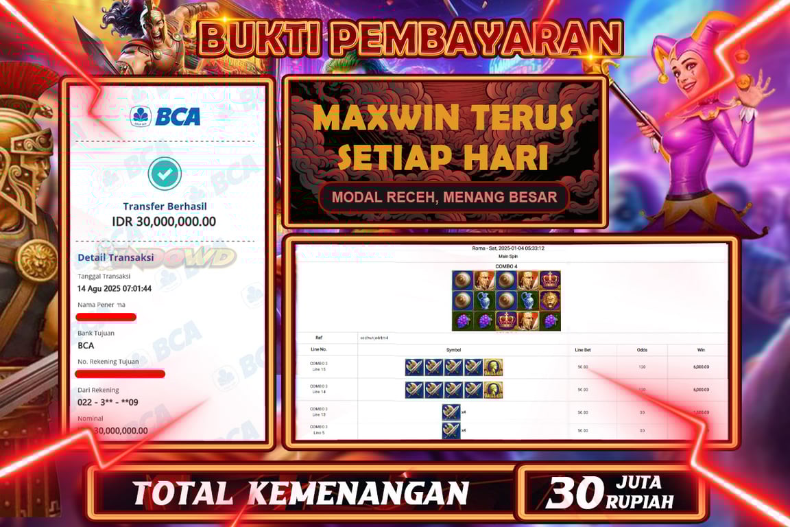 INDOWD JACKPOT SLOT JOKER  Rp30.000.000,- LUNAS
