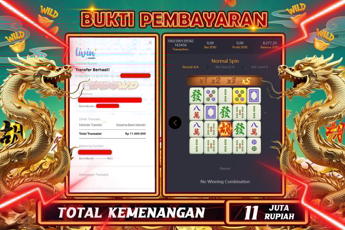 INDOWD JACKPOT SLOT MAHJONG WAYS 2 Rp11.000.000,- LUNAS