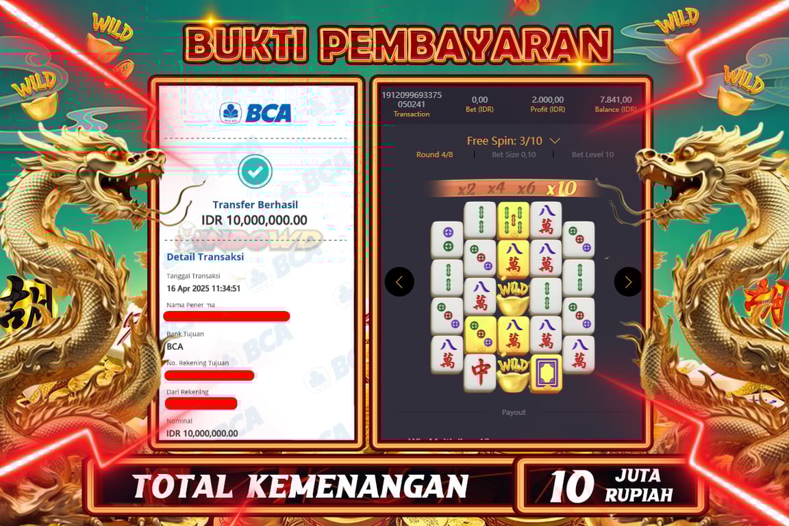 INDOWD JACKPOT SLOT MAHJONG WAYS 2 Rp10.000.000,- LUNAS