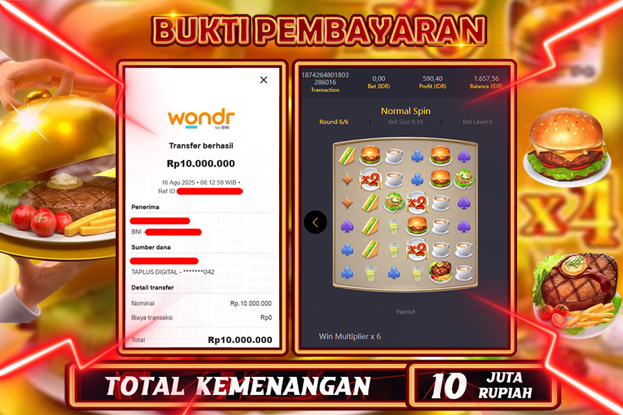 INDOWD JACKPOT SLOT DINER NIGHT Rp10.000.000,- LUNAS