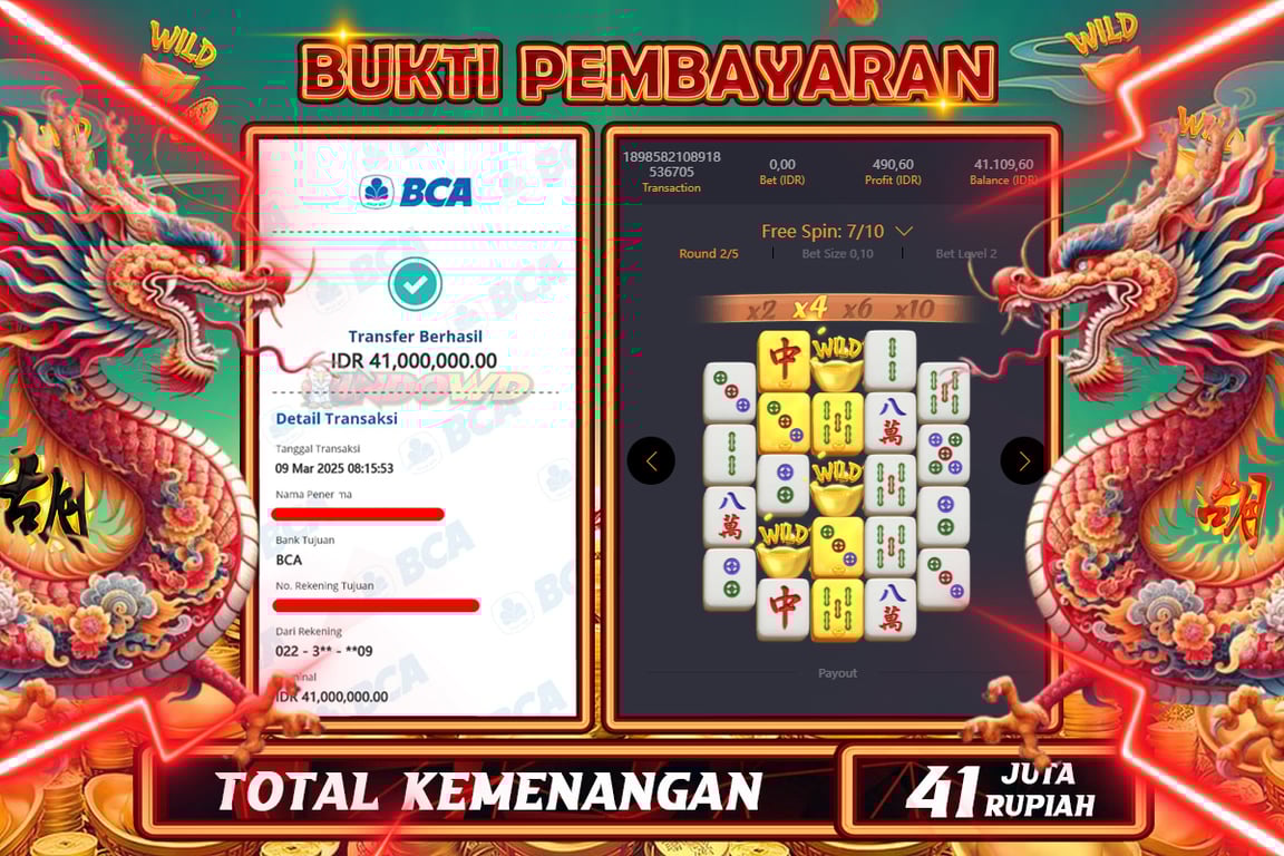 INDOWD JACKPOT SLOT MAHJONG WAYS 2 Rp41.000.000,- LUNAS