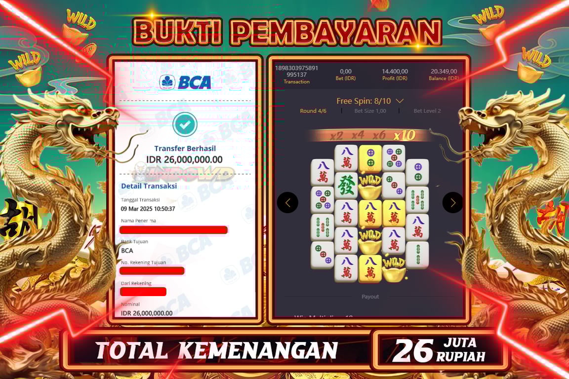 INDOWD JACKPOT SLOT MAHJONG WAYS 2 Rp26.000.000,- LUNAS