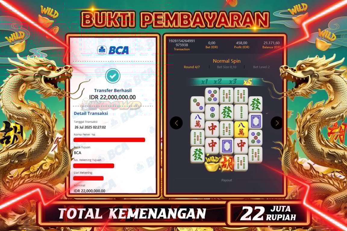 INDOWD JACKPOT SLOT MAHJONG WAYS 2 Rp22.000.000,- LUNAS