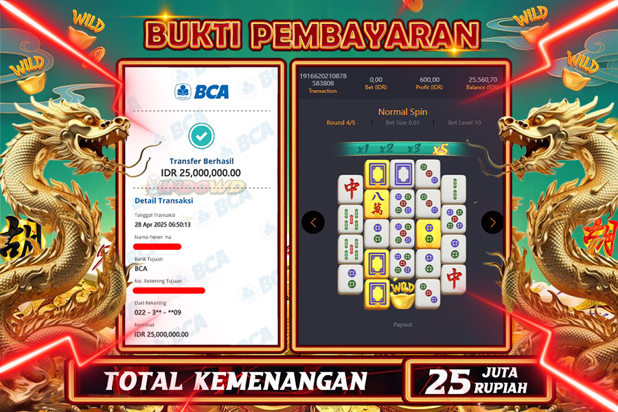 INDOWD JACKPOT SLOT MAHJONG WAYS 2 Rp25.000.000,- LUNAS