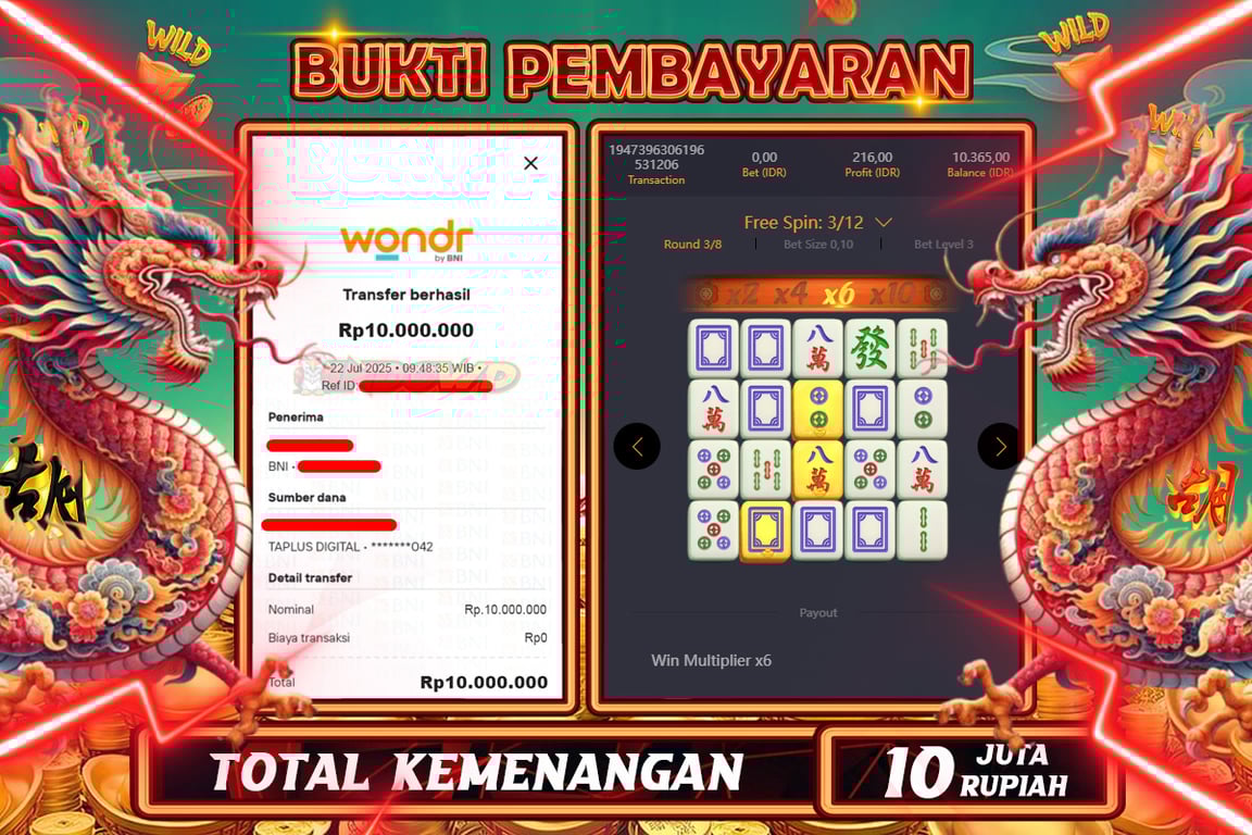 INDOWD JACKPOT SLOT MAHJONG WAYS 2 Rp10.000.000,- LUNAS