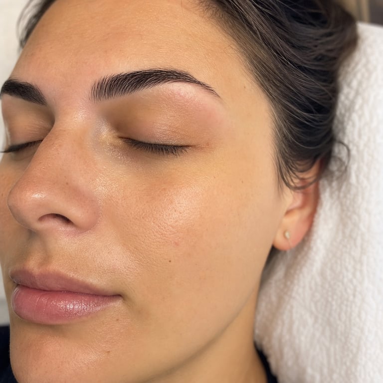 Calm, clear skin post-waxing showing no delayed irritation