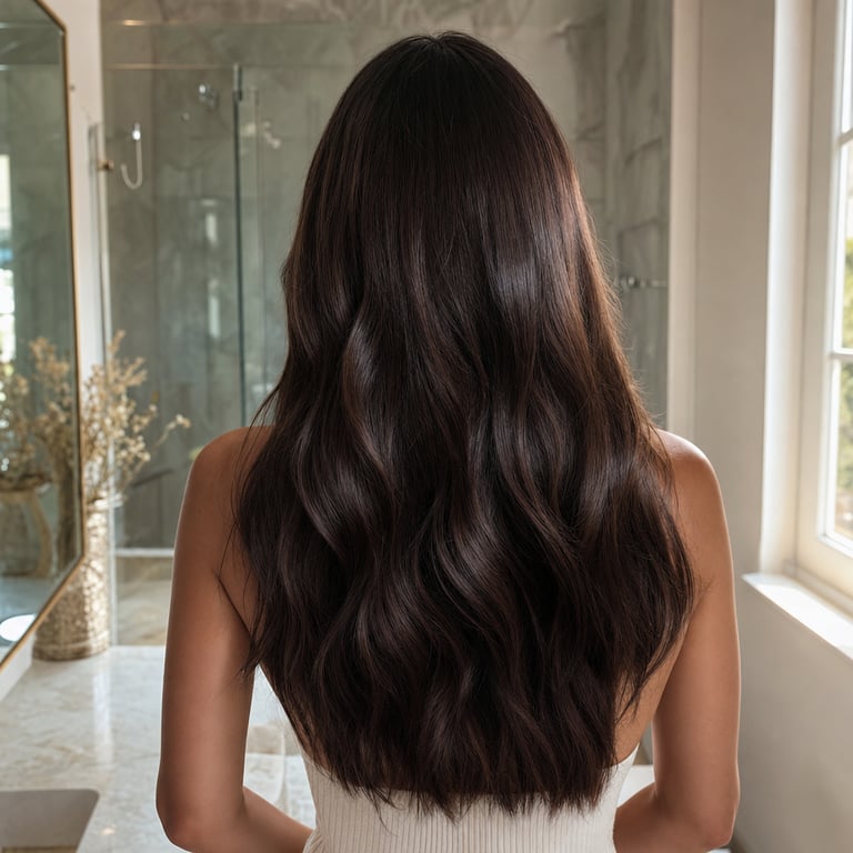 Hair after: soft, shiny, healthy
