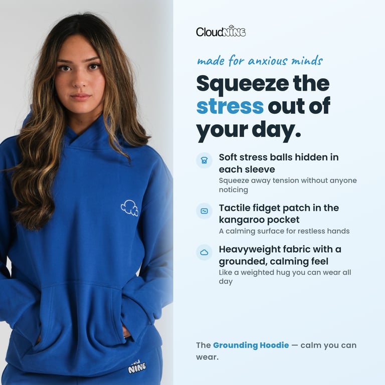 Benefit — stress-ball sleeves