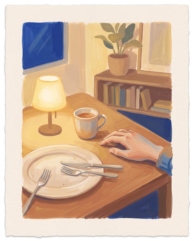 An easy, relaxed evening after dinner