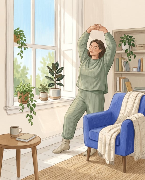 Effortless everyday comfort, a relaxed sunny morning at home