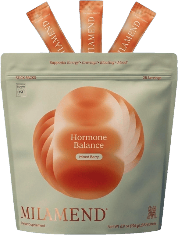 Milamend Hormone Balance drink, Mixed Berry stick packs
