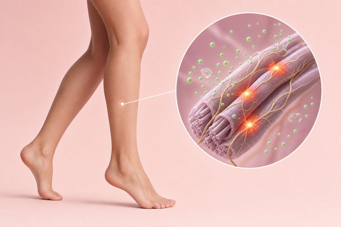A look under the skin at an irritated nerve