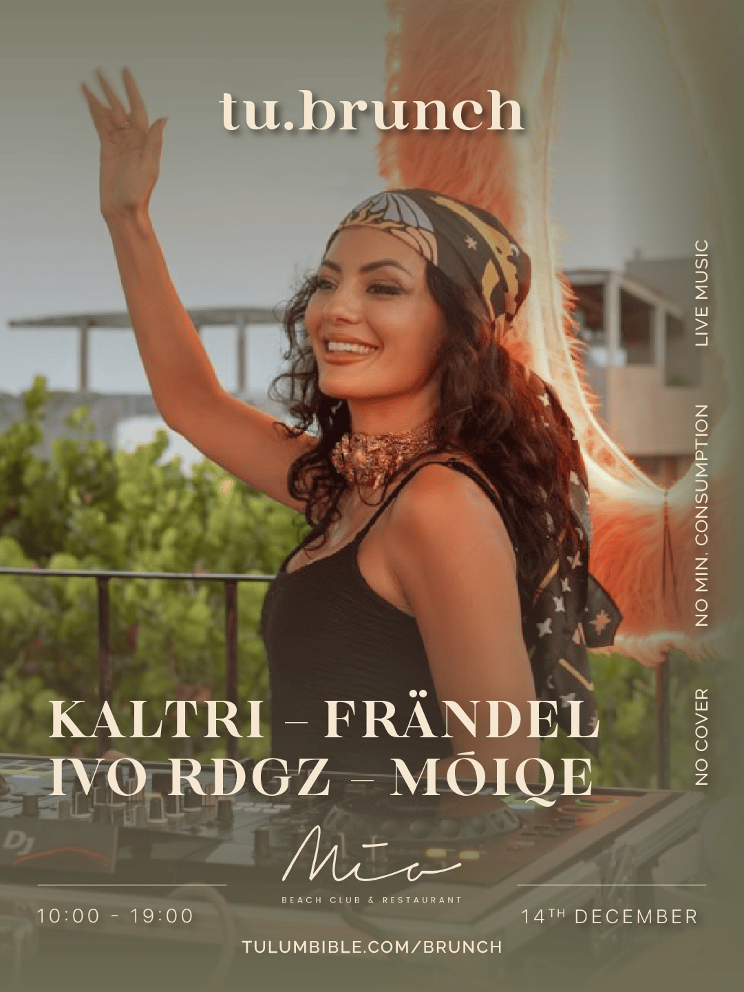 Tu Brunch /w Kaltri & more flyer