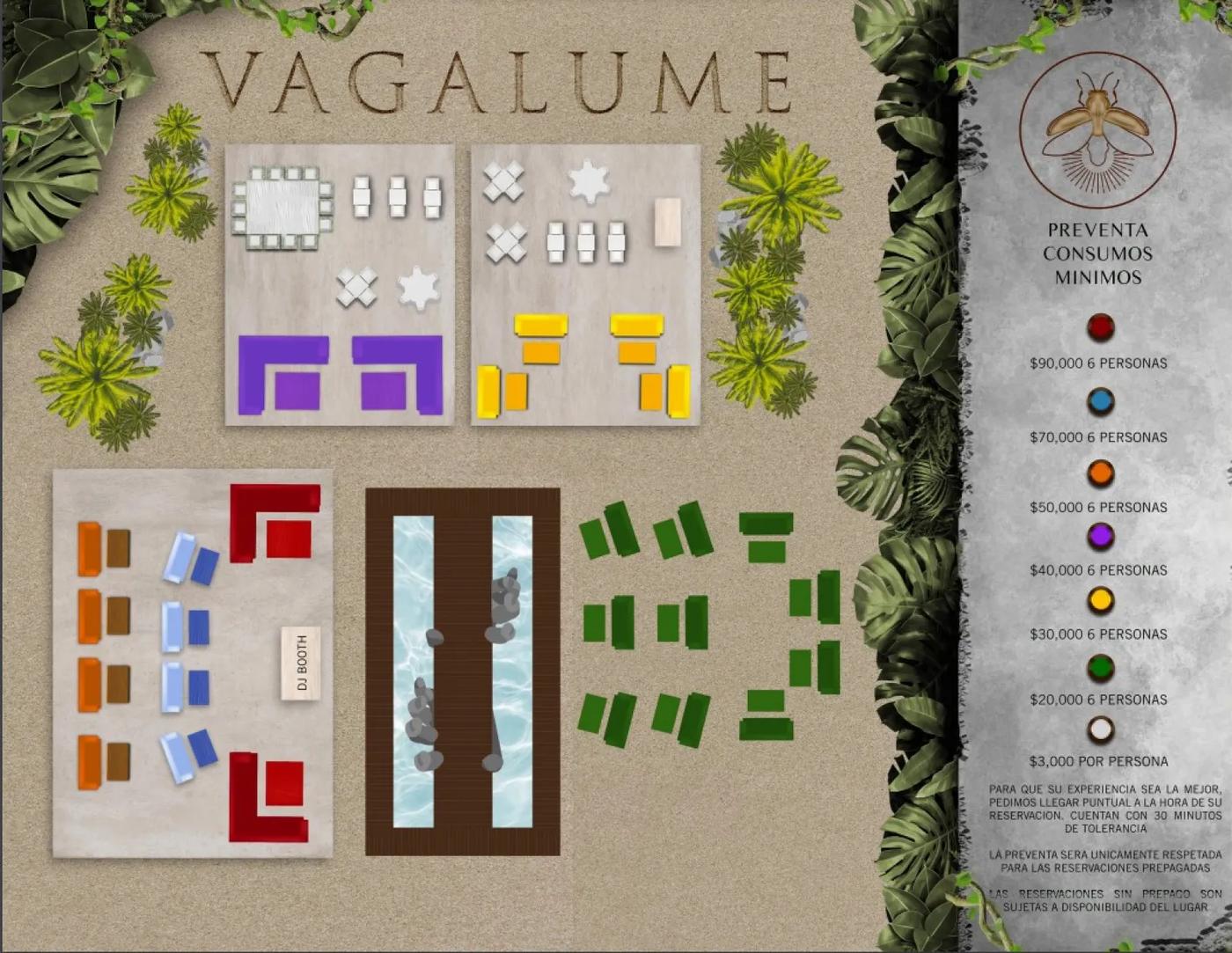 Cocoon x Sinner table layout