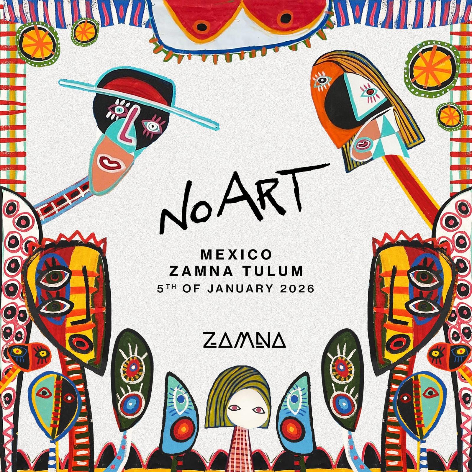 No Art Tulum 2026 flyer