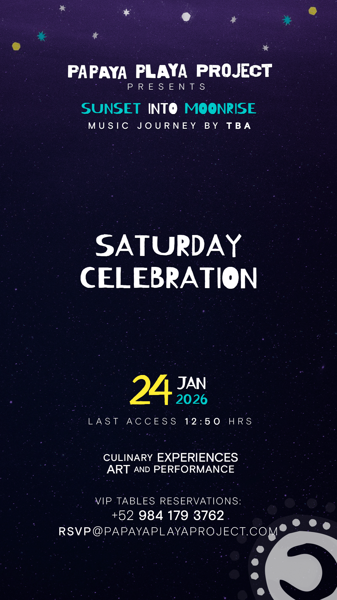 Saturday Celebration flyer
