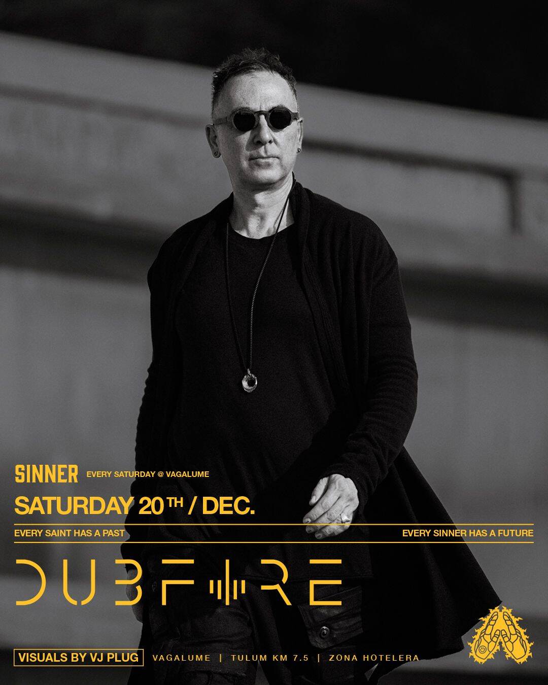 Dubfire x Sinner flyer