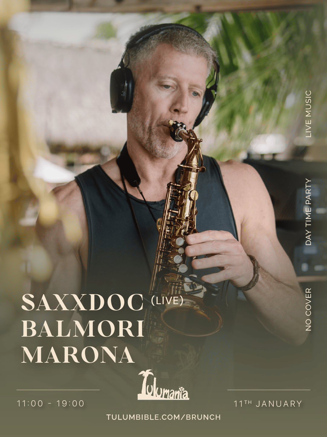 Tu Brunch /w Saxdocc flyer