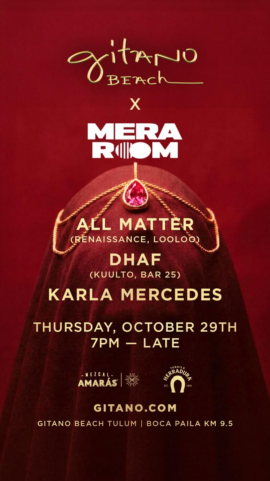 Mera Room x | Weekend flyer