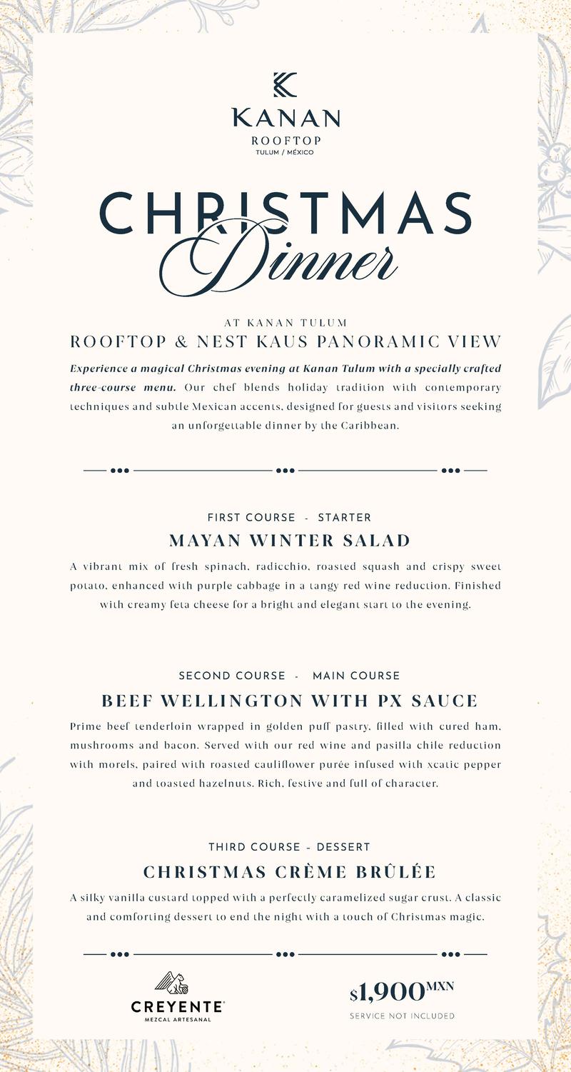 kanan christmas menu
