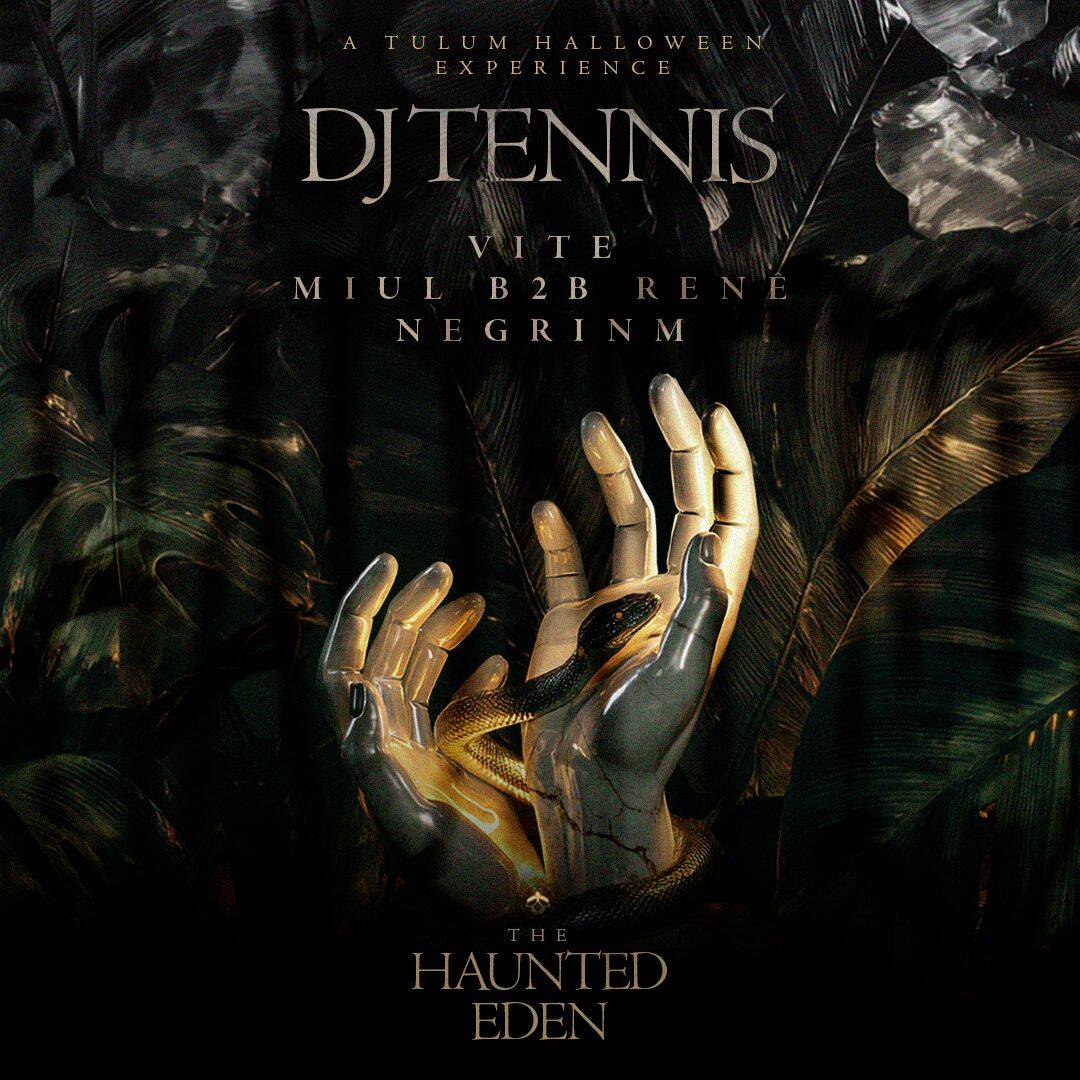 The Haunted Eden /w DJ Tennis flyer