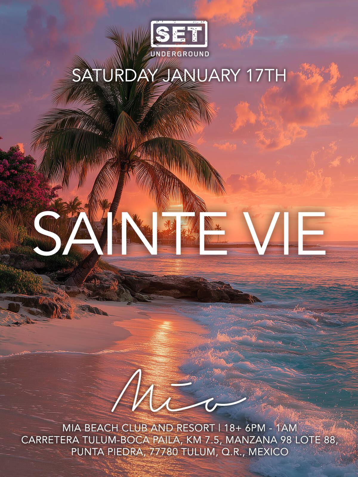 Set Undergroundset /w Sainte Vie Live flyer