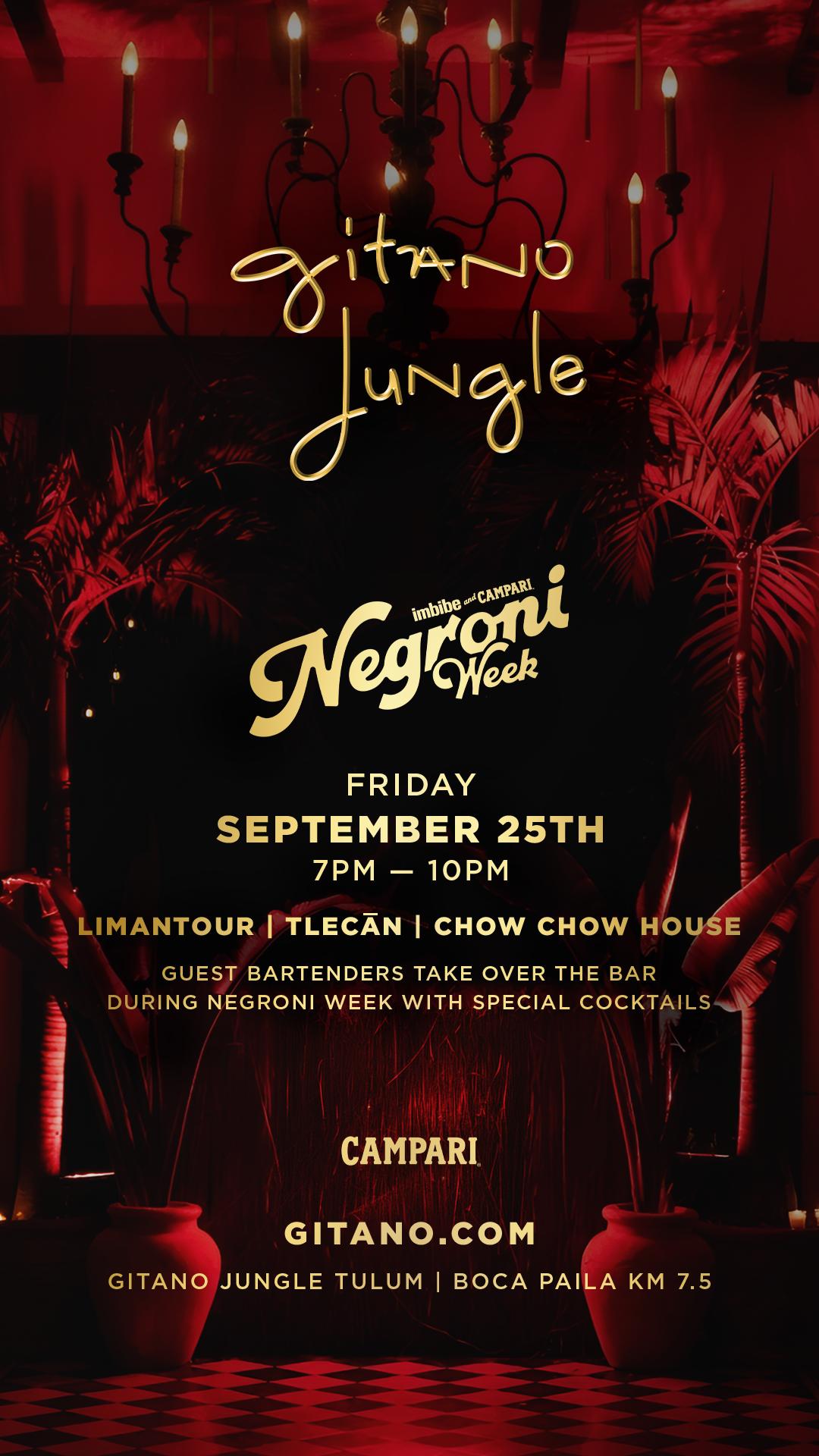 negroni week gitano jungle