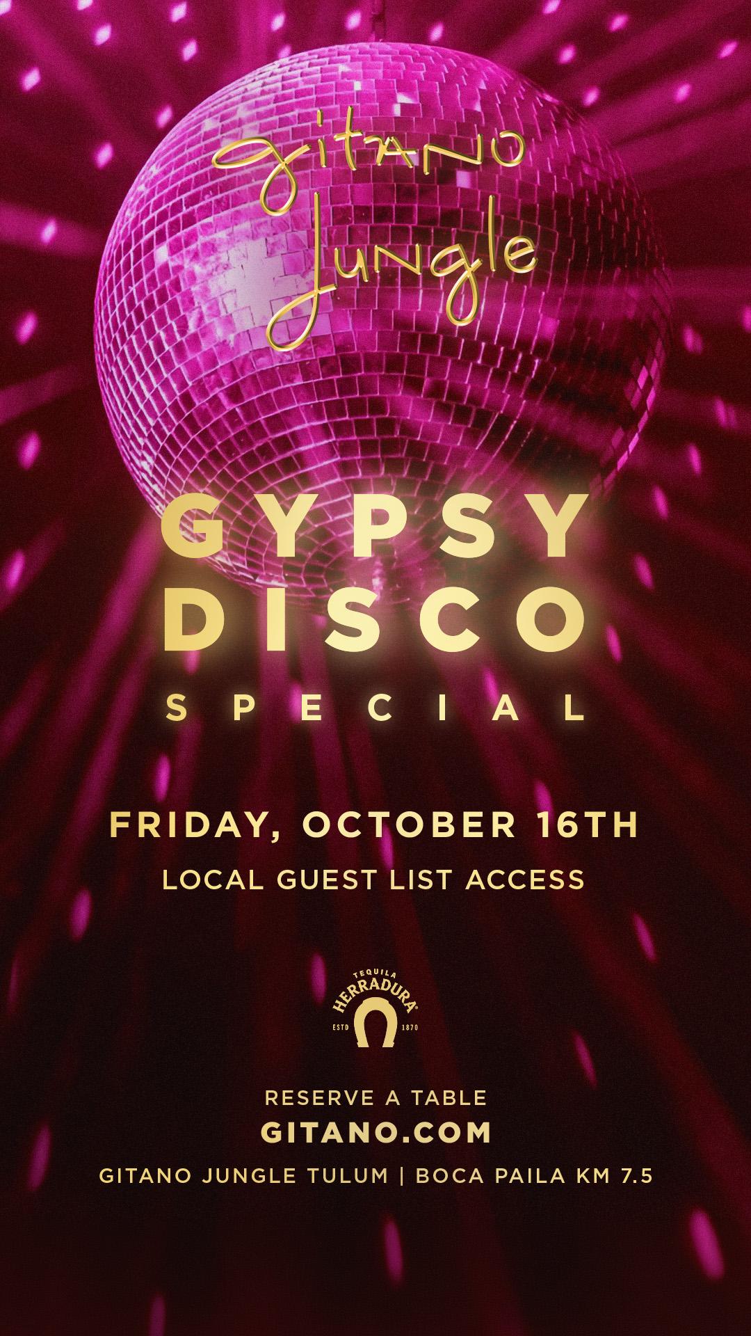 Gypsy Disco flyer
