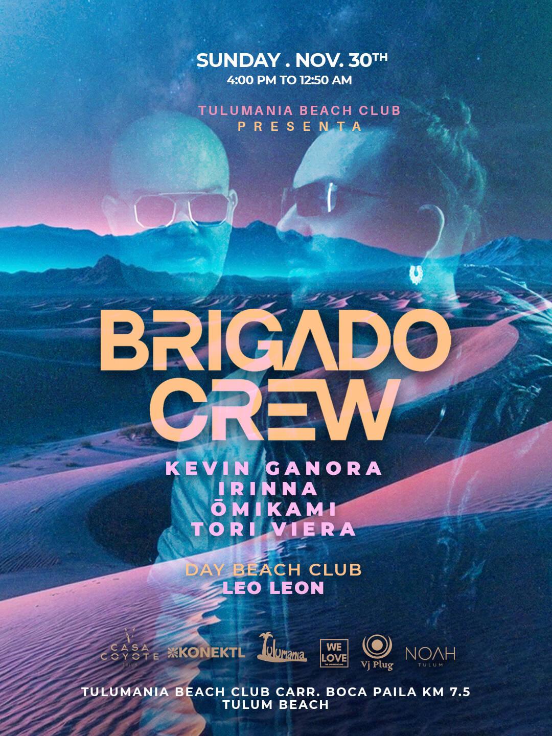 Brigado Crew at Tulumania flyer