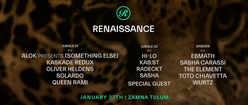 renaissance tulum lineup