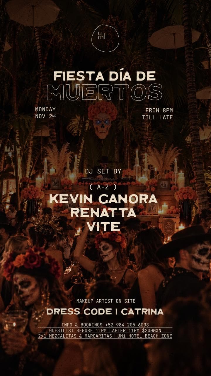 Día de Muertos flyer