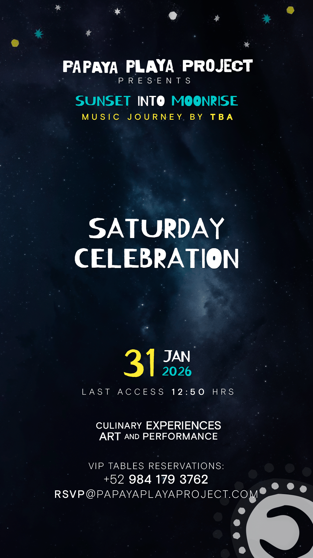 Saturday Celebration flyer