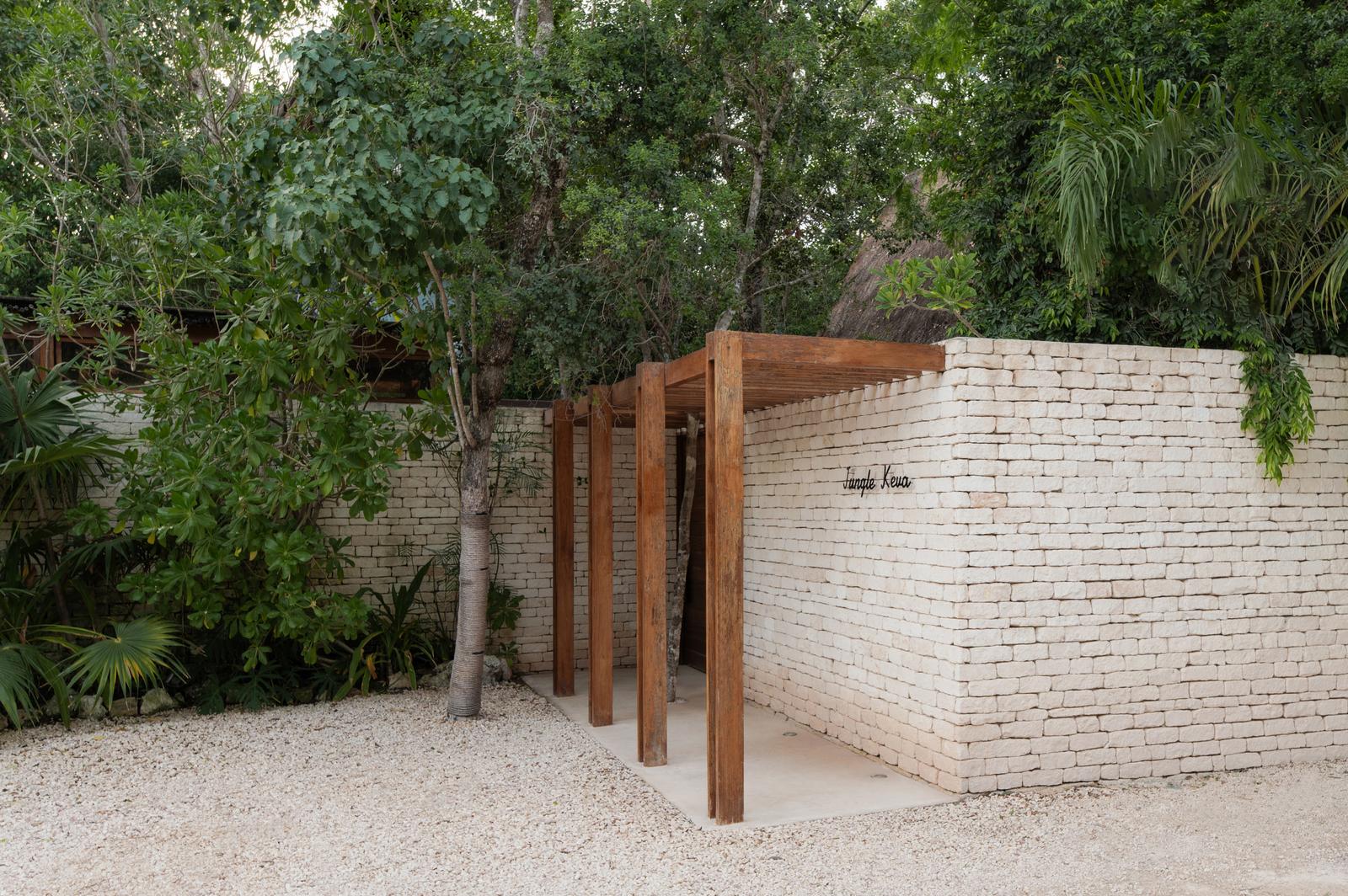 The entrance wall at Jungle Keva