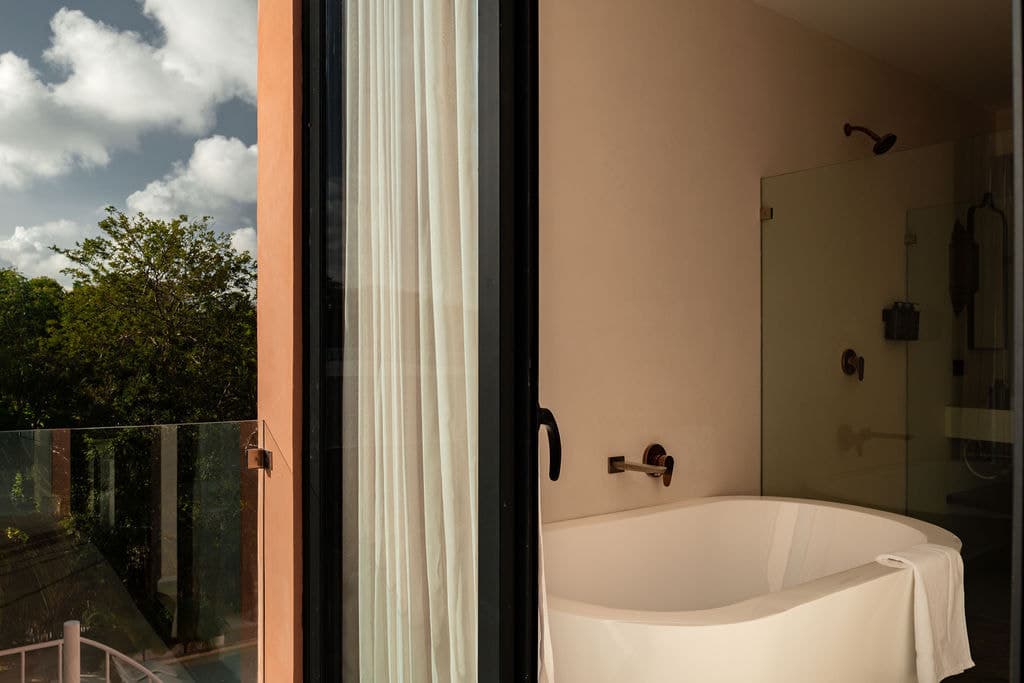 In-room kitchenette and dining table