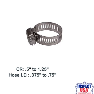 Steel Hose Clamp #12 (10894PK) .5 to .75"