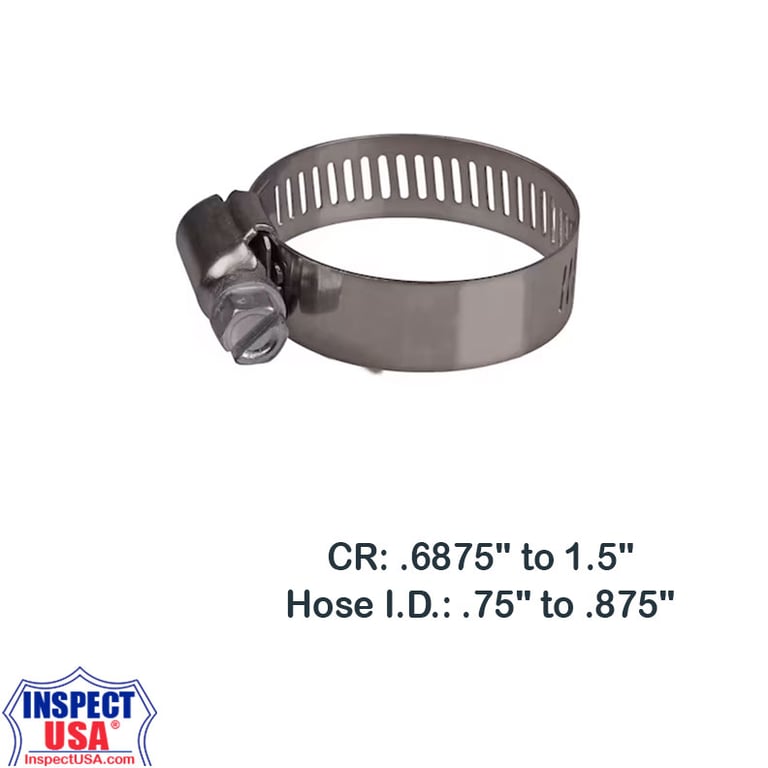 Steel Hose Clamp #16 (10895PK) .6875 to 1.5"