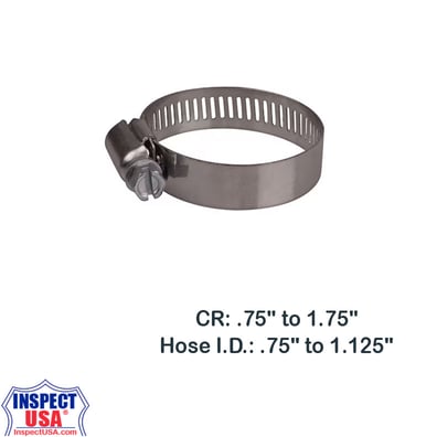 Steel Hose Clamp #20 (10896PK) .75 to 1.75"