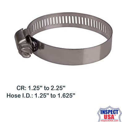 Steel Hose Clamp #28 (10898PK) 1.25 to 2.25"