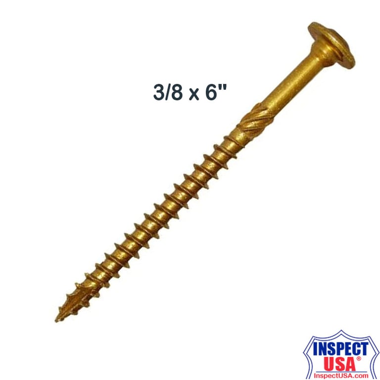 Structural Wood Screw, 3/8" x 6" T40 Star (12281) GRK Fasteners