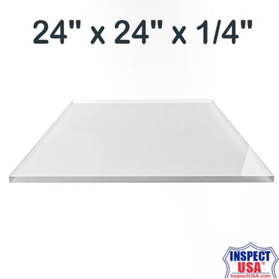 24" x 24" Square Clear Sump Cover (13025-2) 1/4" Poly-Carbonate