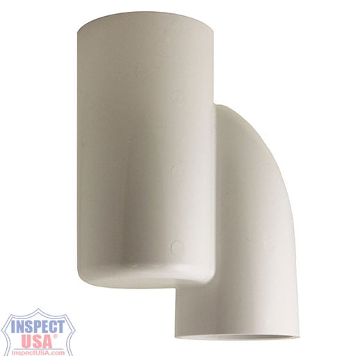 RadonAway PVC 4" Transition Fitting (13245) Spigot x Slip