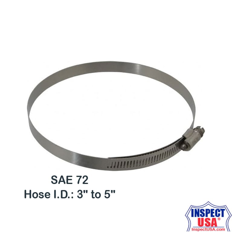 Stainless Steel Worm Gear Hose Clamp #72 (1XHD4) 3