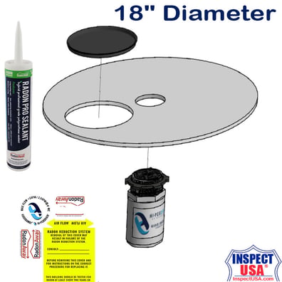 18" Clear Sump Cover Kit (25073) with Hi-PerDrain