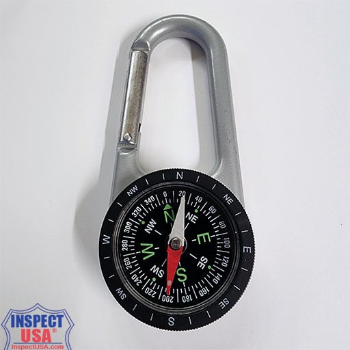 Rothco Carabiner Compass (265) Zinc Composite