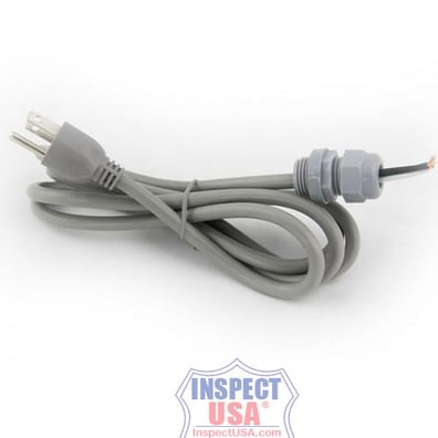 Power Cord 6' with Ground 18 gauge (27005) Includes Water Tight Bushing