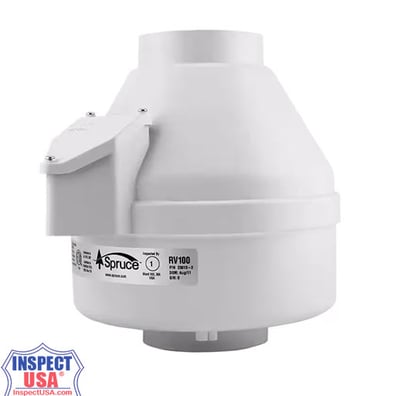 RV100 Inline Ventilation Fan 4" (28040) 33-40 Watts