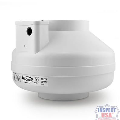 Spruce RB275 Ventilation Fan 6" (28115) 110vAC, Ultra Quiet